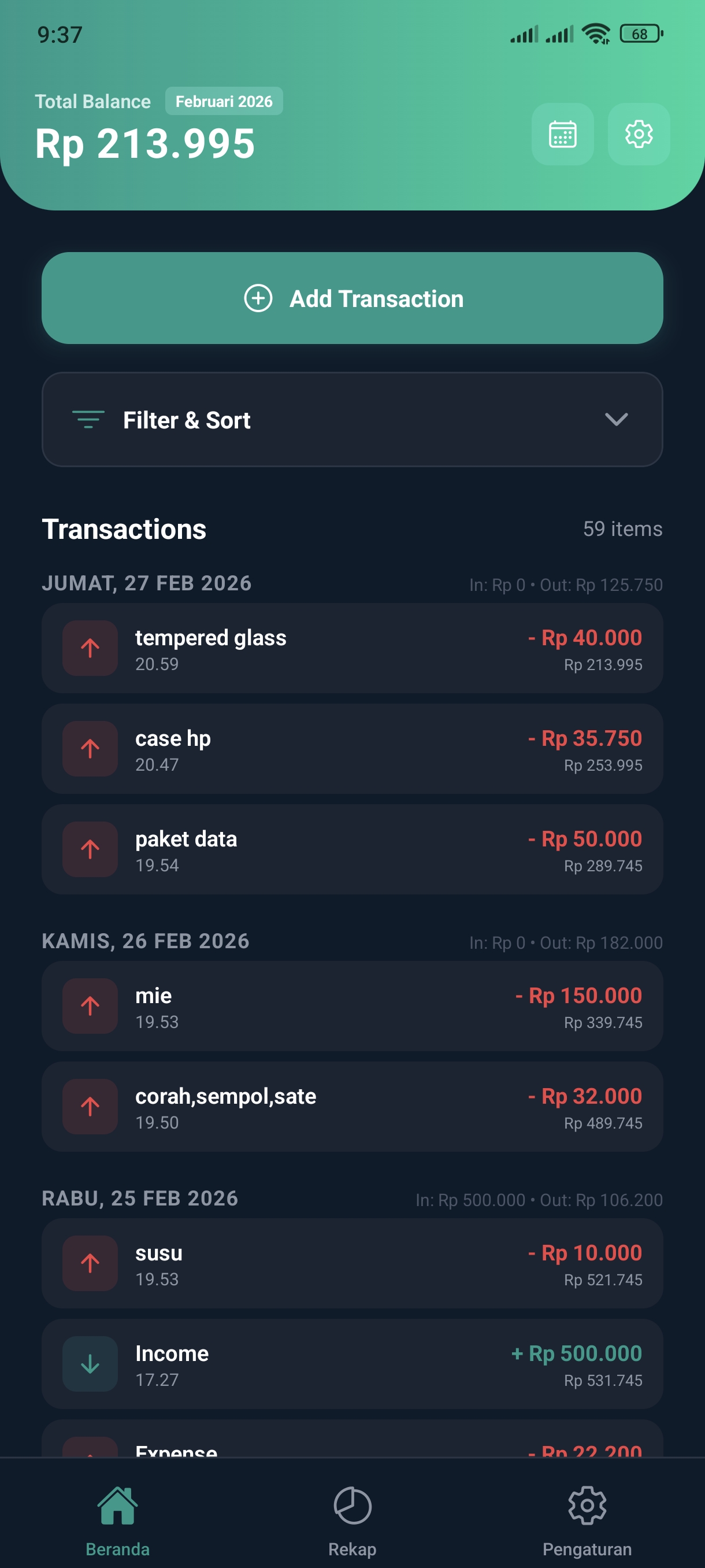 BUKU KAS MOBILE screenshot 1