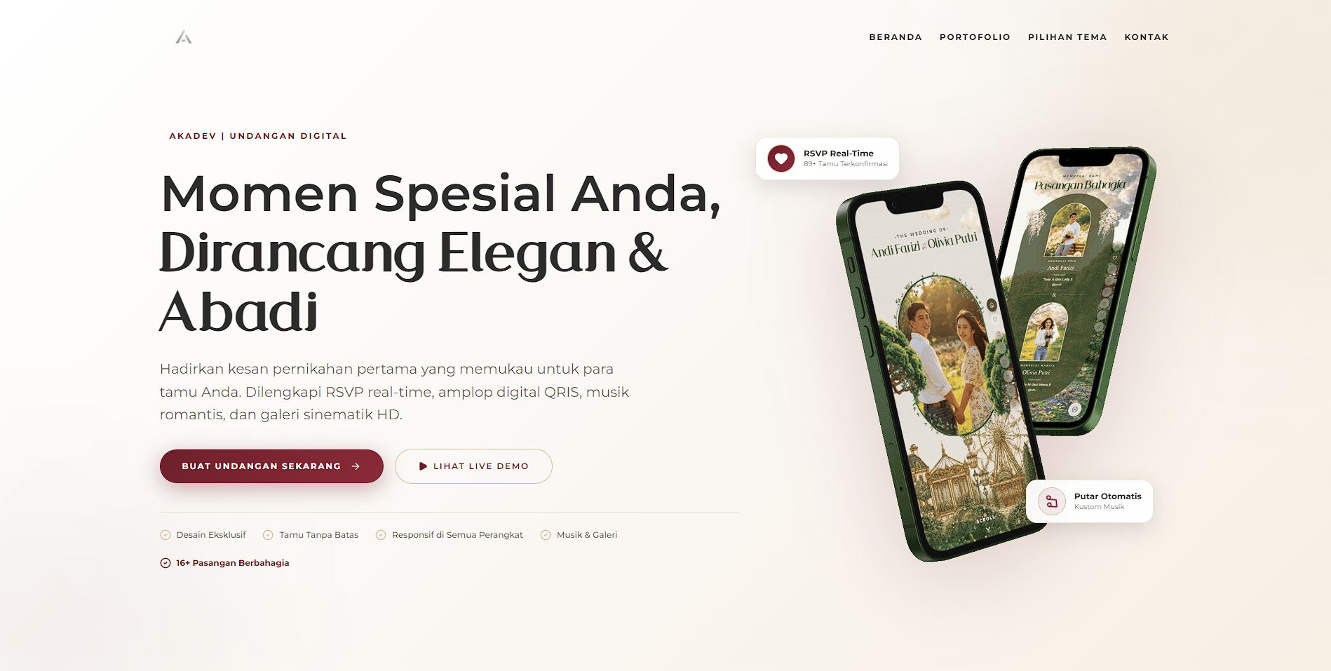 DIGITAL WEDDING INVITATION screenshot 1